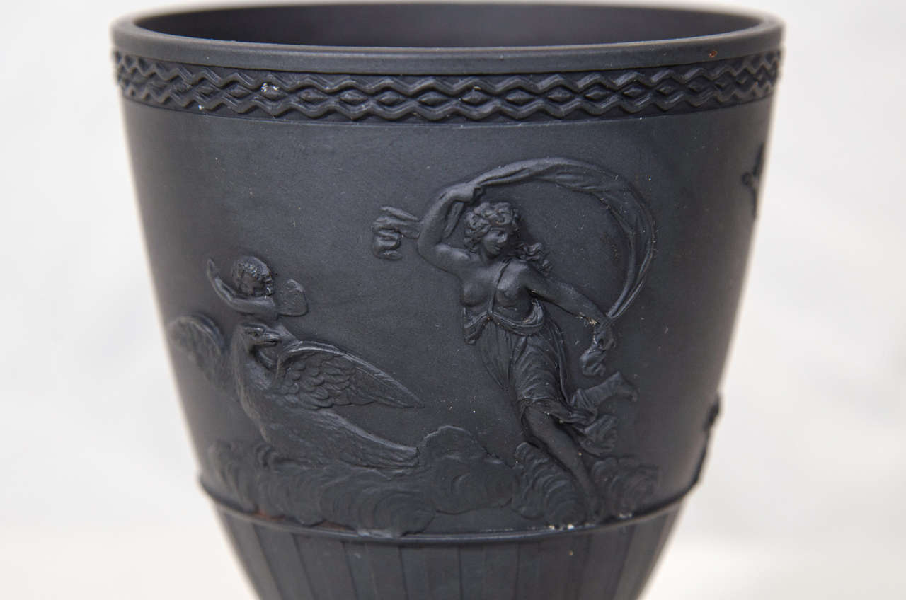 Neoclassical An 18th Century Black Basalt Footed Cup