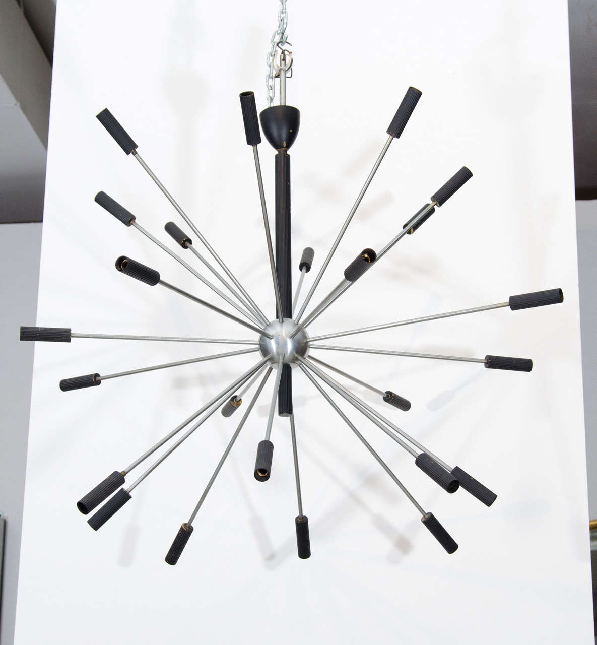 Stilnovo Silver Sputnik with Oxidized Bronze Ribbed Cups