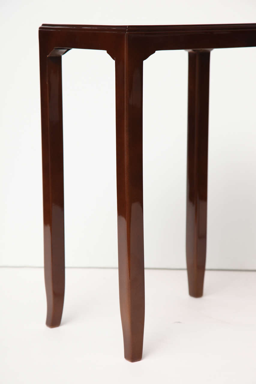 Maison Leleu, Pair of Lacquered Side Tables, France, C. 1958 For Sale 2