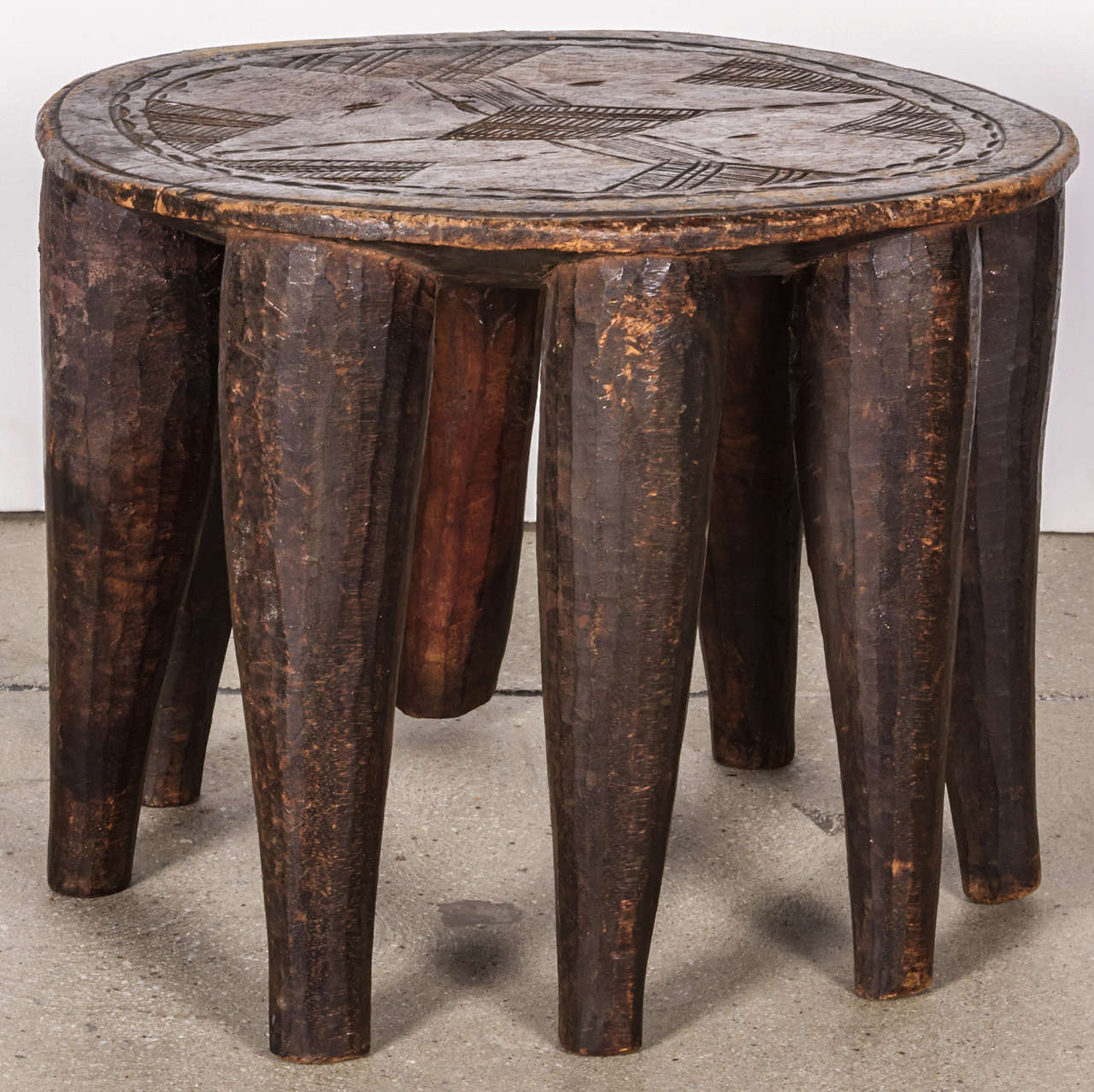 Elephant stool from the Nupe tribe.  Africa circa 1970, possibly earlier.