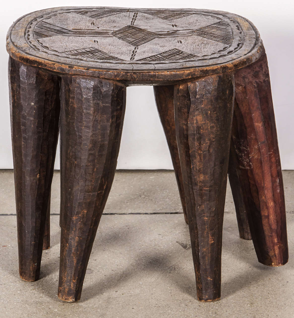 African Elephant Stool In Good Condition In New York, NY