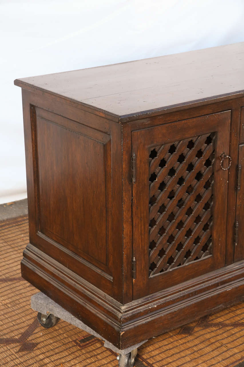 Moroccan Handcrafted Desk, Vanity or Dresser With Moorish Star Designs In Good Condition In North Hollywood, CA