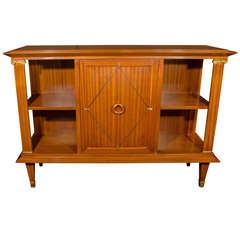 Rare Art Deco Cuban Mahogany Bookcase or Cabinet Designed by Pierre Lardin