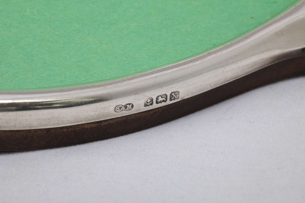 20th Century Unusual Art Deco Sterling Silver Oval Picture Frame