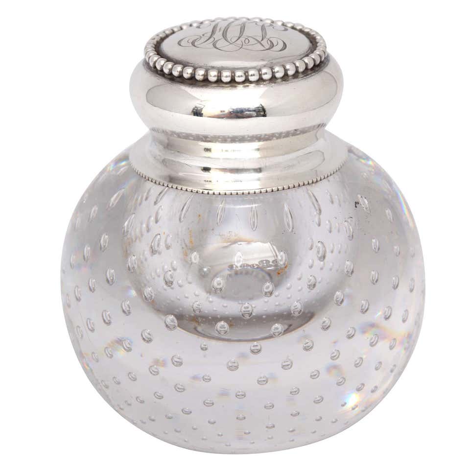 Antique Crystal Inkwell For Sale at 1stDibs