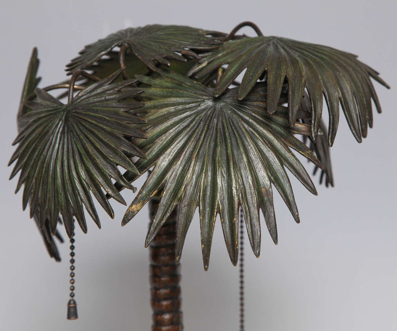 Austrian Fine Viennese Cold Painted Bronze Orientalist Lamp Attributed to Bergman For Sale