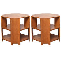 Pair of Heal's & Son Oak Book Tables