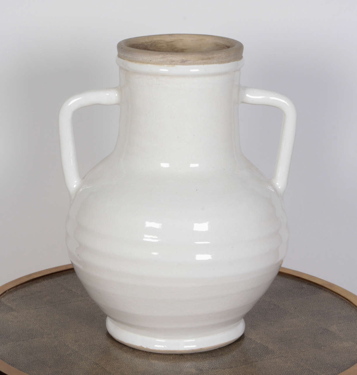 Classical Greek White Porcelain Jars For Sale