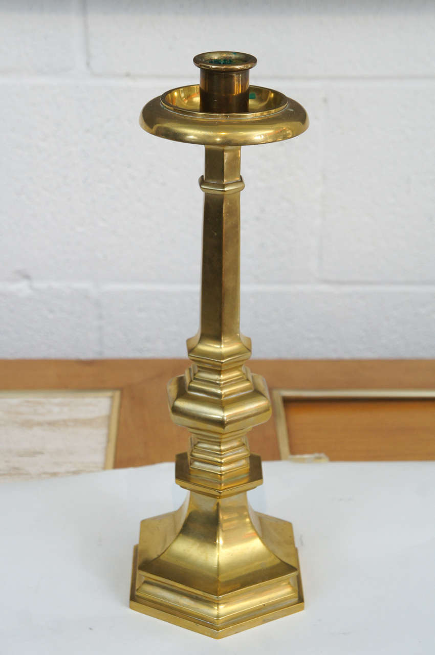solid brass candlesticks