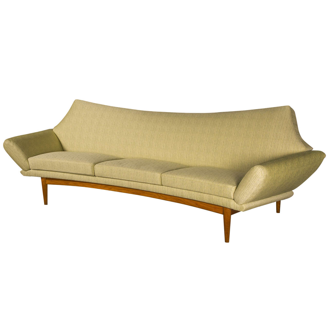 Rare Danish Design Teak Sofa by Johannes Andersen, circa 1960 For Sale