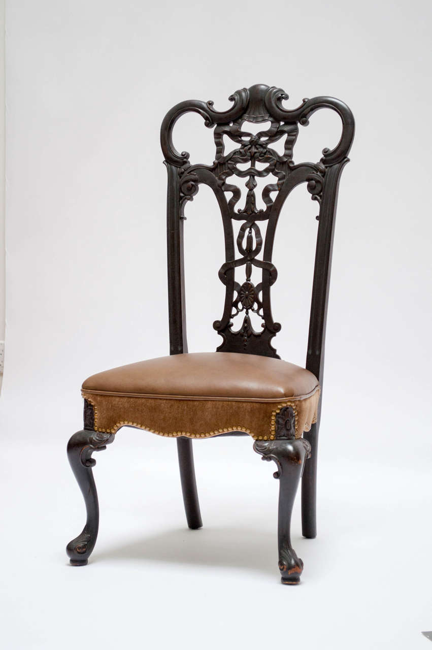 Rare Distinguished Chippendale Chair