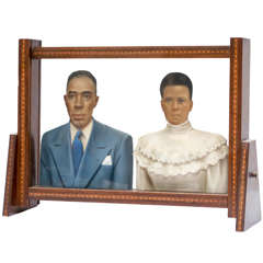 Vintage Elegant Couple Sculpture