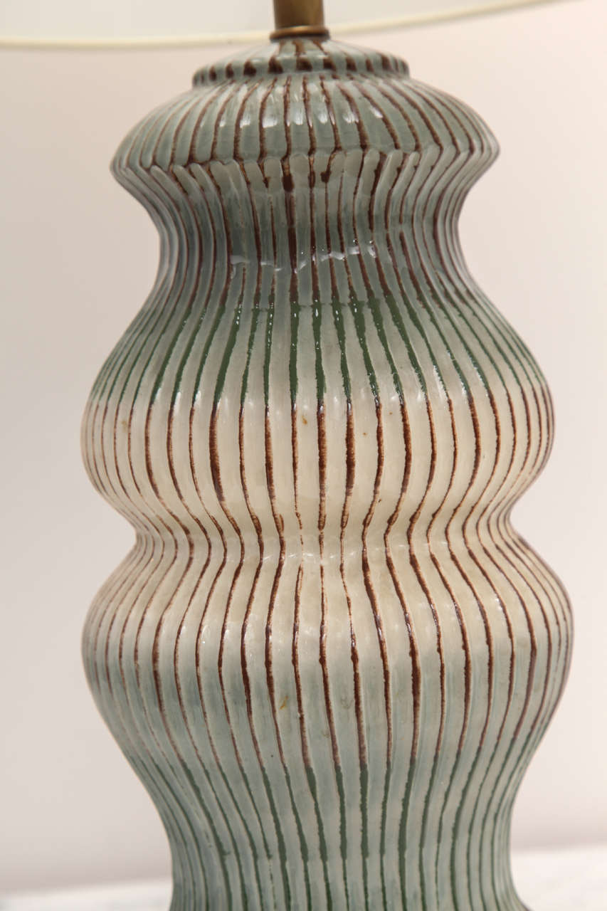American Unique Herman Kleiner Ceramic Table Lamp