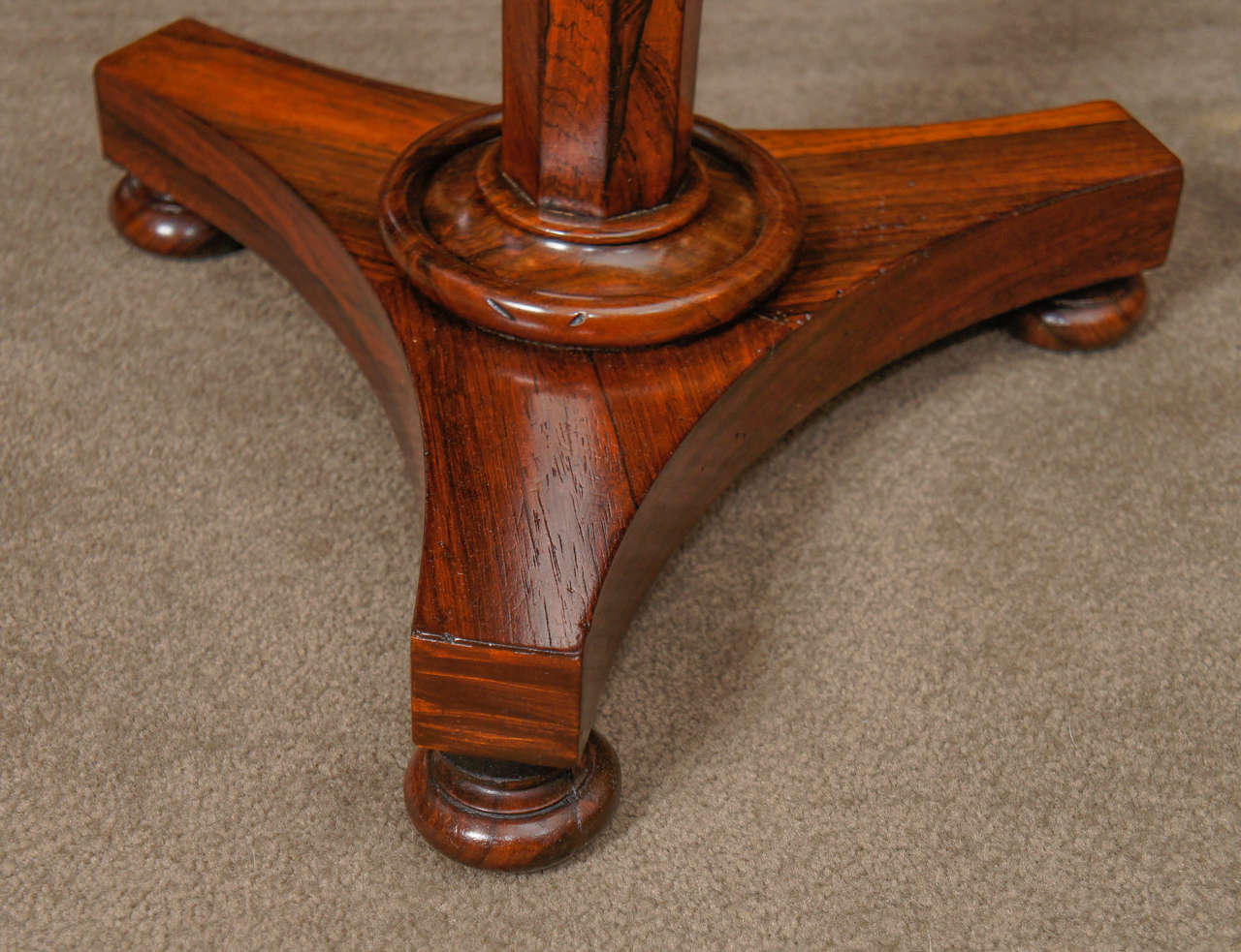 Hardwood English Regency Side Table