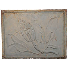 Cast Iron Floral Panel