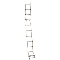 Antique Collapsable Wrought Ladder