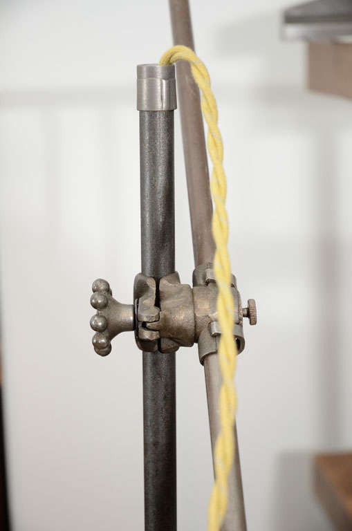 20th Century Cast Iron Adjustable Floor Lamp