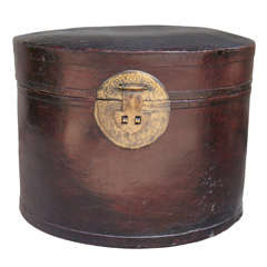 Antique Chinese Hat Box.