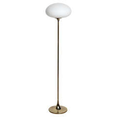 Laurel Lamp Co. Brass Mushroom Floor Lamp