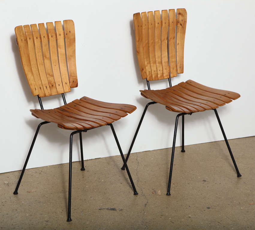 American set of 6 Arthur Umanoff Dining Chairs