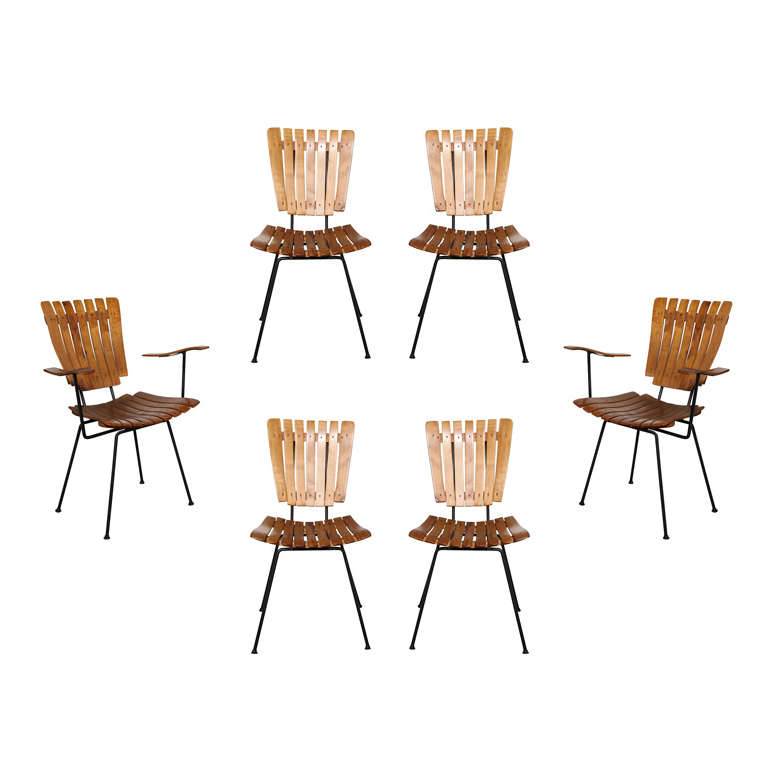 set of 6 Arthur Umanoff Dining Chairs