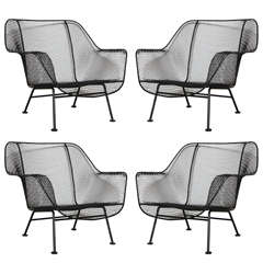 set of 4 Russell Woodard Sculptura Lounge Chairs