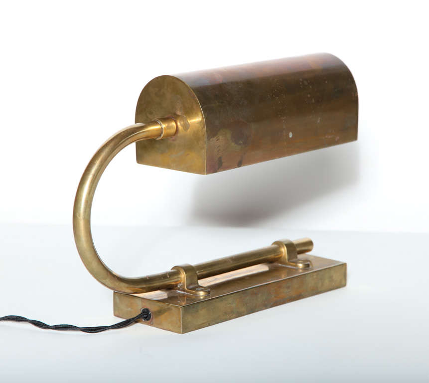 Art Deco Brass Ralph Lauren Desk Lamp