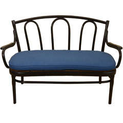 Ebonized Thonet Settee