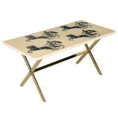 A Rectangular Coffee Table By Piero Fornasetti
