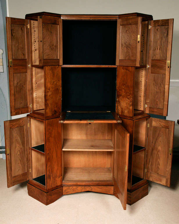 A rare Walnut Corner Cabinet by Edward Barnsley.