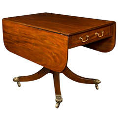 English, Mahogany Drop-Leaf Sofa Table 6