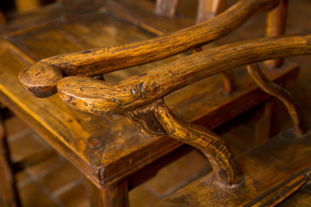 Sandalwood Pair of Chinese Nobility Chairs For Sale