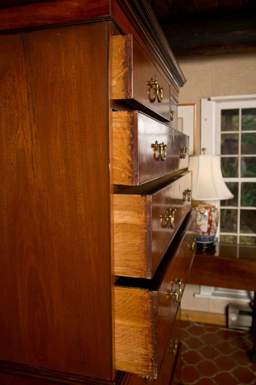 English Mahogany Chest on Chest 1