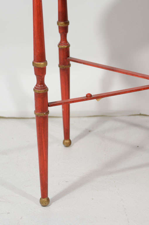 Tôle Italian Tole Tray Table, style of Fornasetti