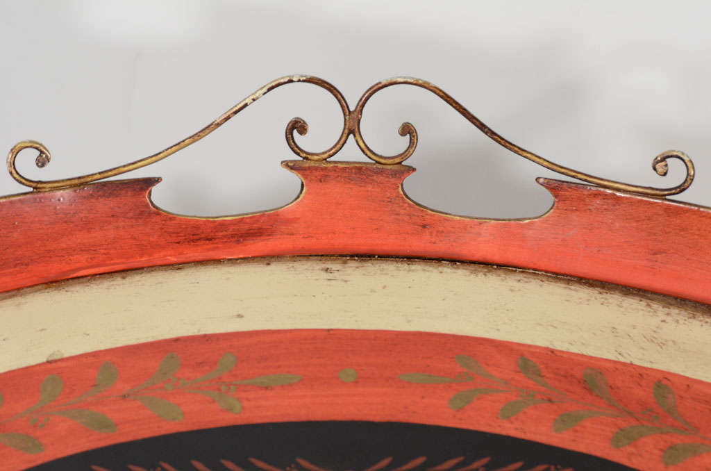 Italian Tole Tray Table, style of Fornasetti 3