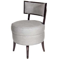 Vintage Mid-Century  Klismos Style Vanity Stool/Chair in the Manner of Billy Haines