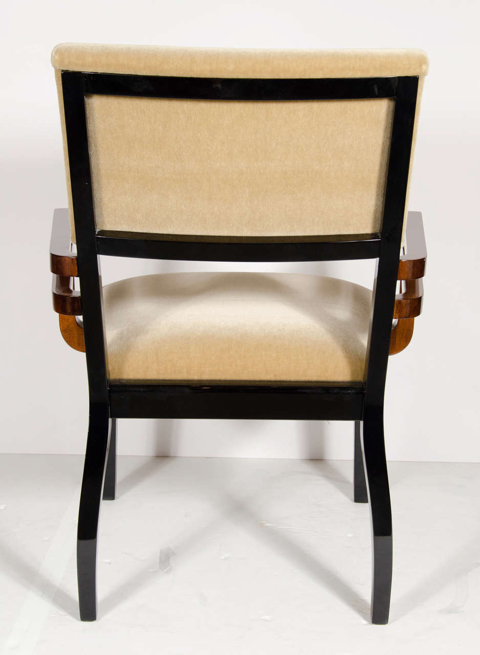 Mid-20th Century Art Deco Machine Age Arm/Desk Chair by Donald Deskey