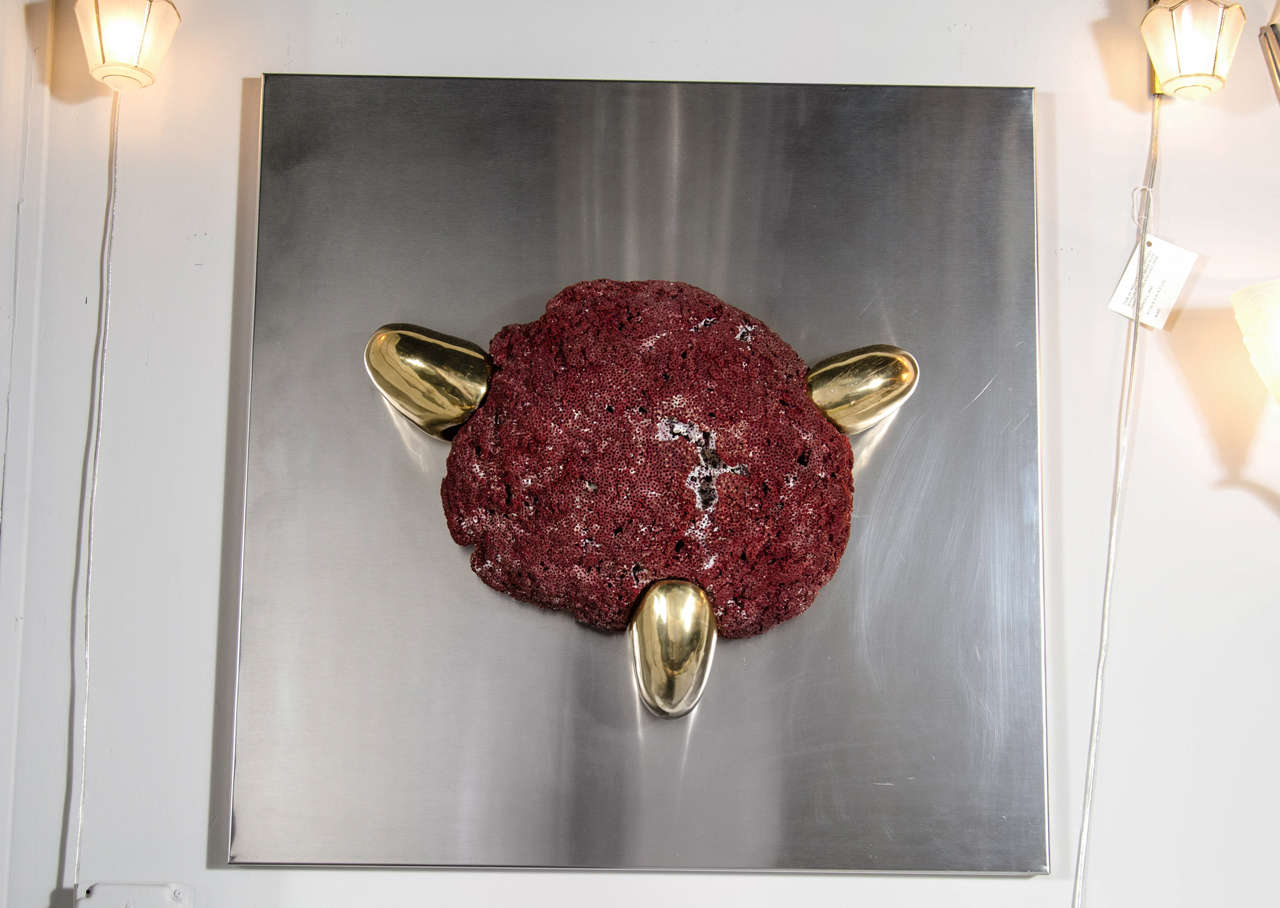 Spectacular Midcentury Relief Wall Sculpture by Jacques Duval-Brasseur