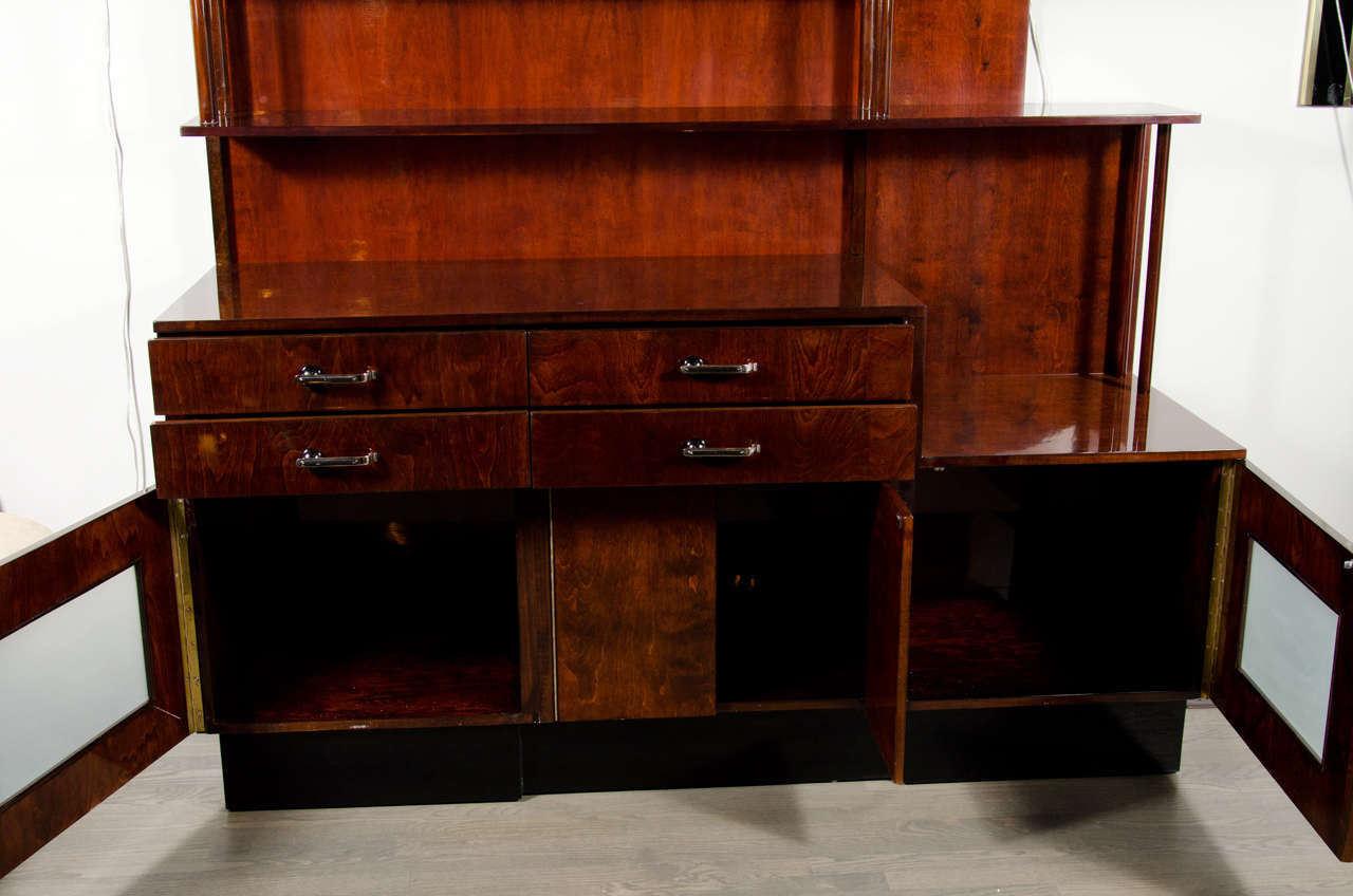 20th Century Outstanding  Machine Age Art Deco Bar Cabinet/Server