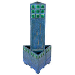 Josef Hoffmann Schule / Wiener Kunstgewerbeschule Austrian pottery vase c.1905
