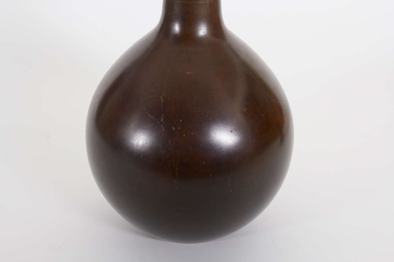 Just Andersen Denmark Art Deco Grand bronze vase  c. 1935-40 In Excellent Condition For Sale In New York, NY