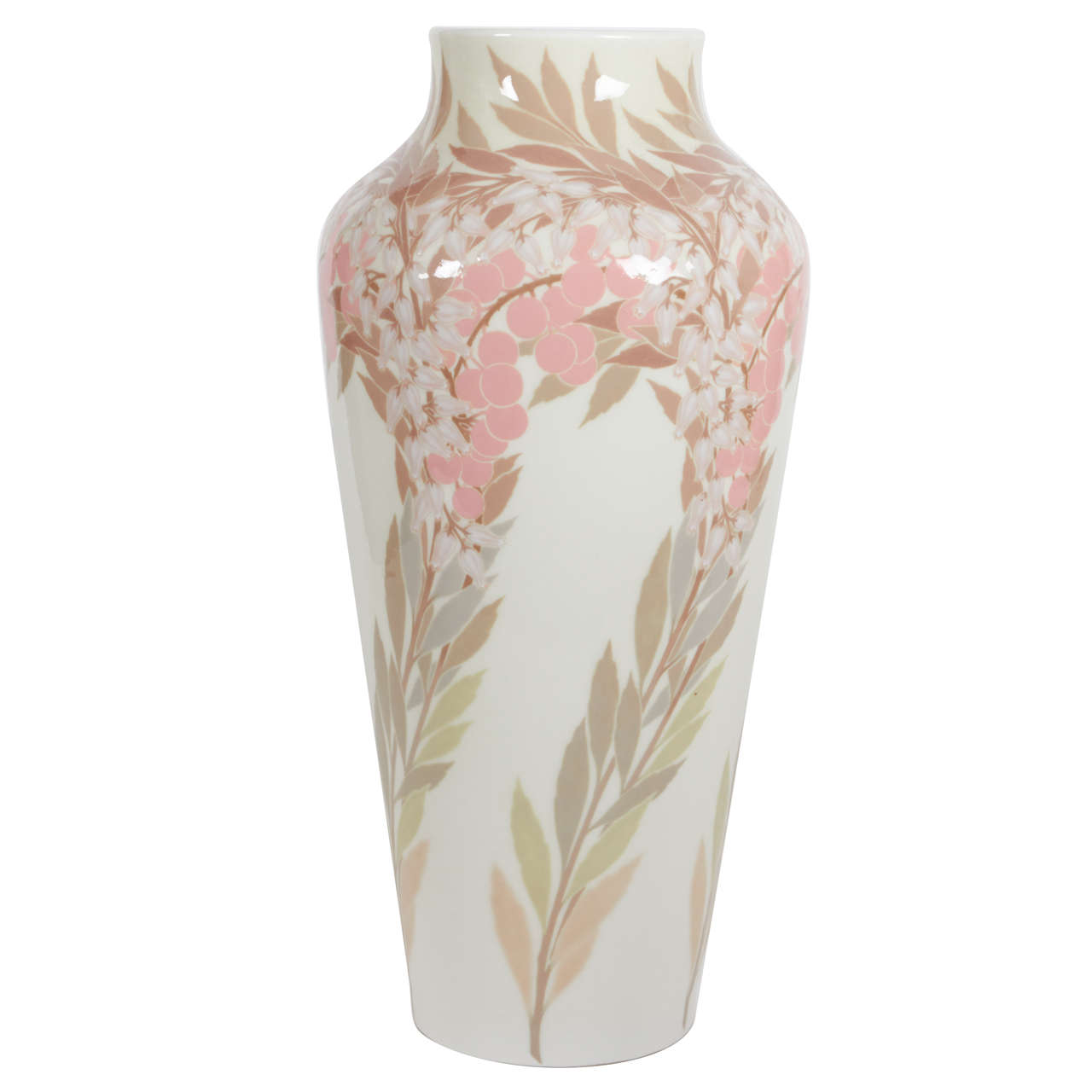 Sèvres / Genevieve Rault Rare French Art Nouveau grand vase 1907 For Sale
