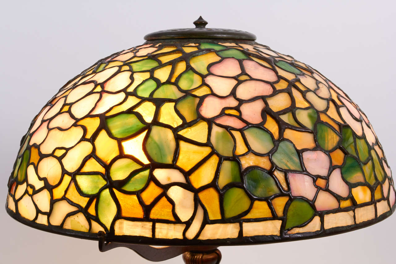 Art Nouveau Louis C. Tiffany for Tiffany Studios Dogwood Blossom Table Lamp, circa 1906 For Sale