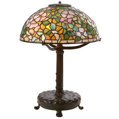 Louis C. Tiffany for Tiffany Studios Dogwood Blossom Table Lamp, circa 1906