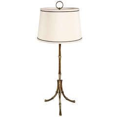 Brass Faux Bamboo Table Lamp