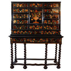 Louis XIV Marquetry Cabinet on Stand, 17th Century