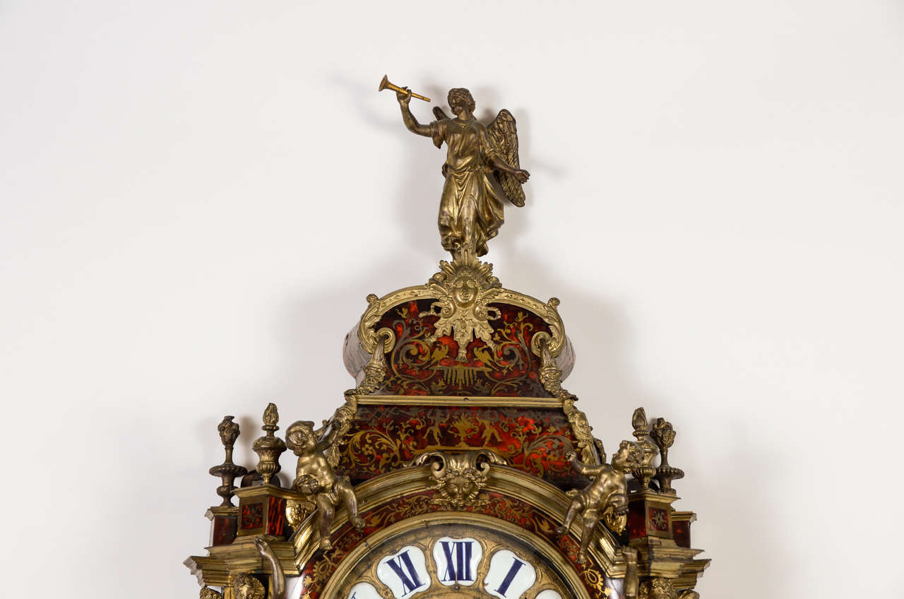 French A very impressive Louis XIV boulle Bracket Clock