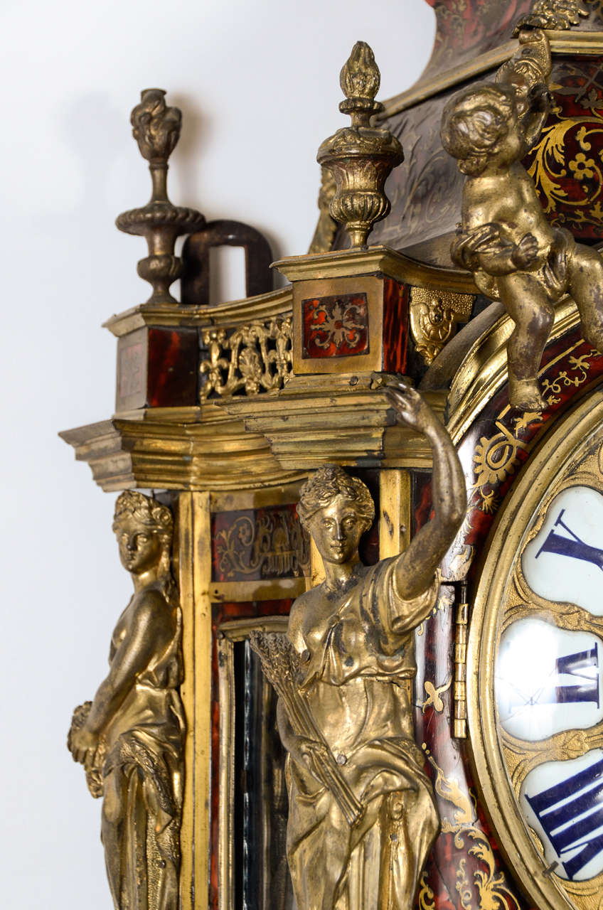 A very impressive Louis XIV boulle Bracket Clock 2