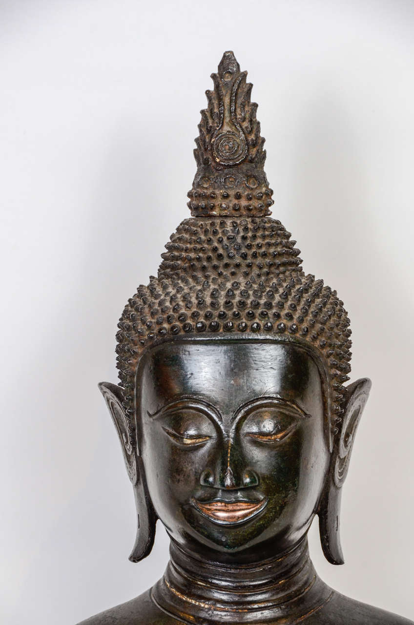 Thai A 17th century head of Buddha