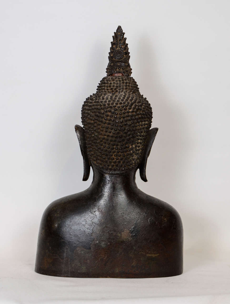 Bronze A 17th century head of Buddha